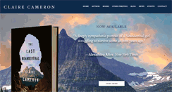Desktop Screenshot of claire-cameron.com